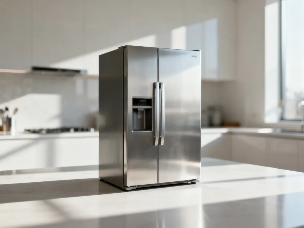 Nowoczesny piekarnik Electrolux ze stali nierdzewnej w jasnej, minimalistycznej kuchni.